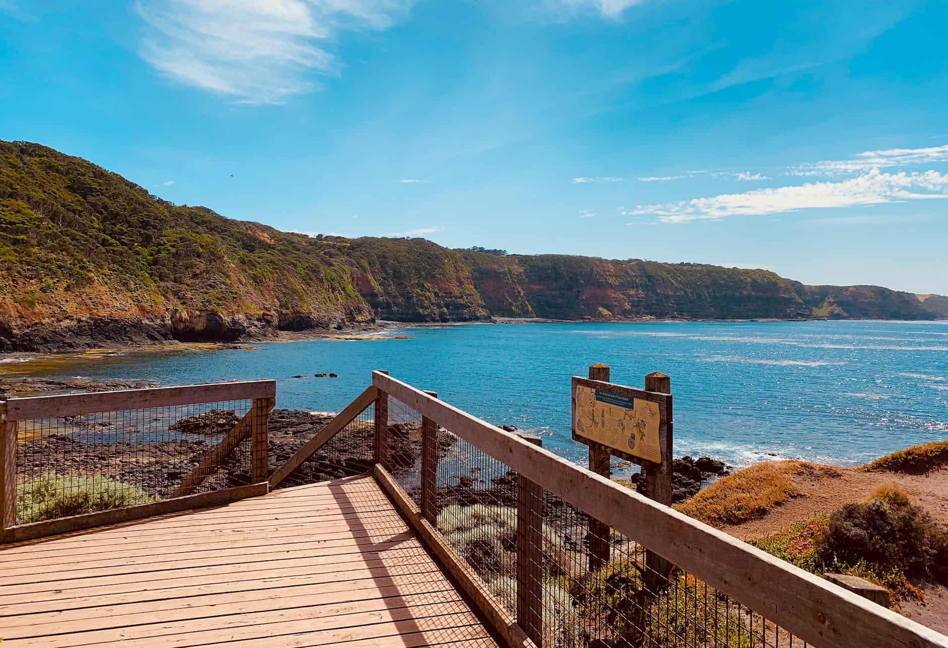 view point beside seashore