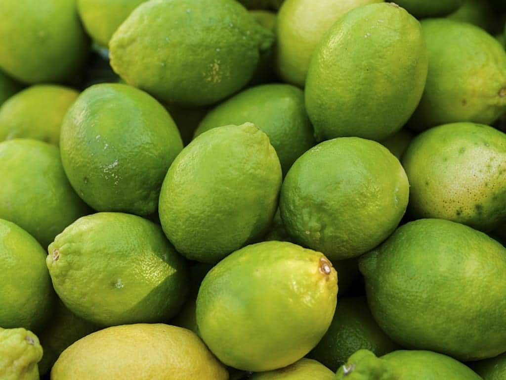 fresh lemons at the market