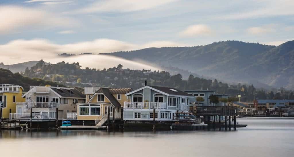 Floating Houses in Sausalito, USA