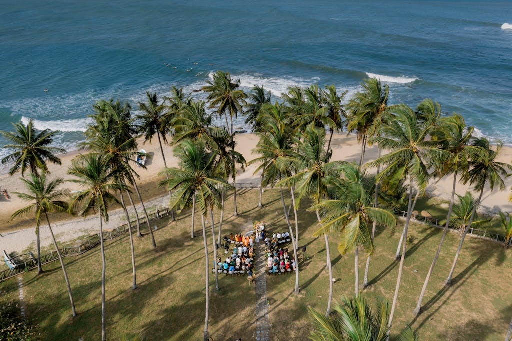 Outdoor Wedding Ceremony at the beach