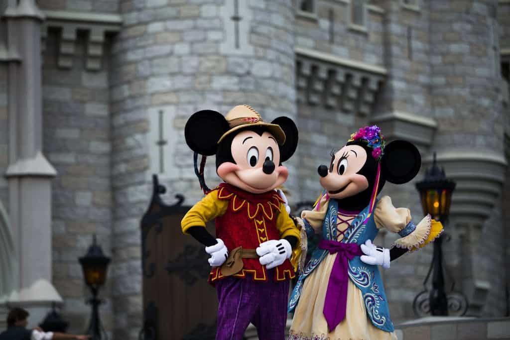 Mickey and Minnie Mouse Mascots